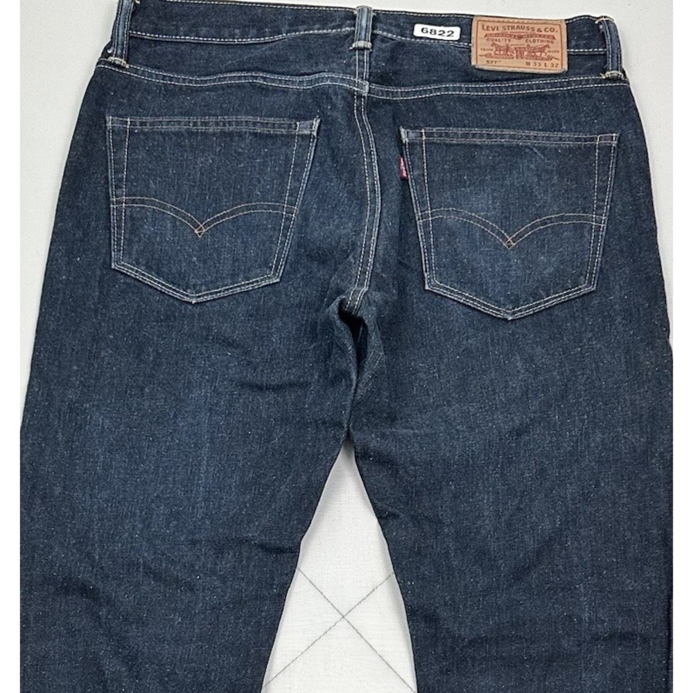 Levi’s 527 Bootcut Jeans 33x32 Y2K Blue Dark Wash 100% Cotton Cowboy Western